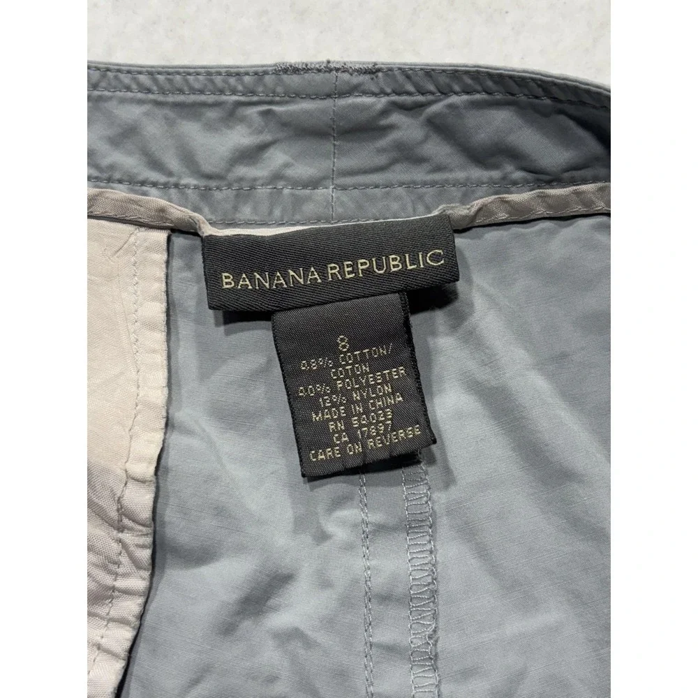 Banana Republic Shorts Womens 8 Gray Chino 4
